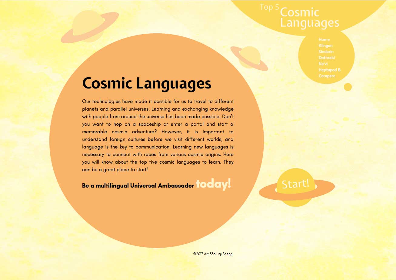 cosmic languages